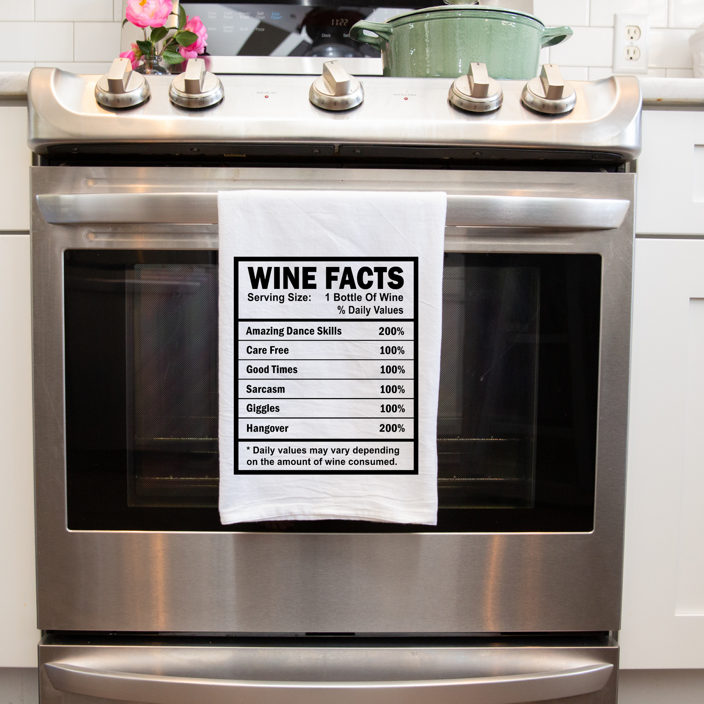 Wine Lovers Decorative Kitchen Towel